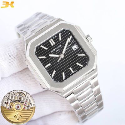 Patek Philippe Cubitus 9015 Movement 316L Steel 45mm Silver Strap Men Watch